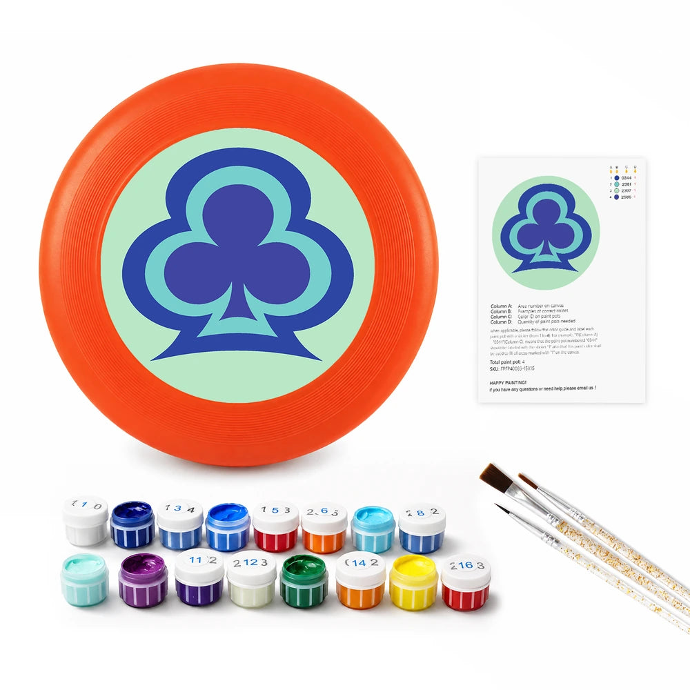 
Paint by Numbers - Frisbee | Clover Symbol