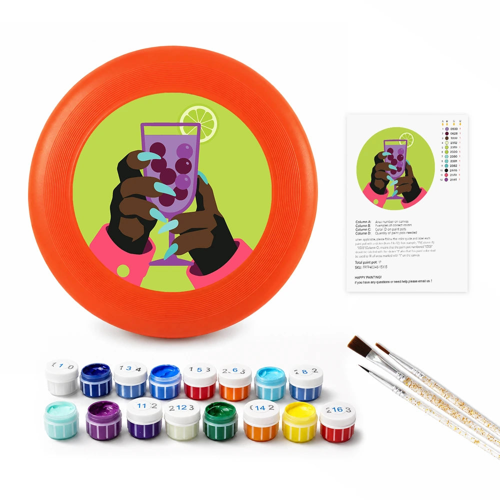 Paint by Numbers - Frisbee | Cocktail in Hand