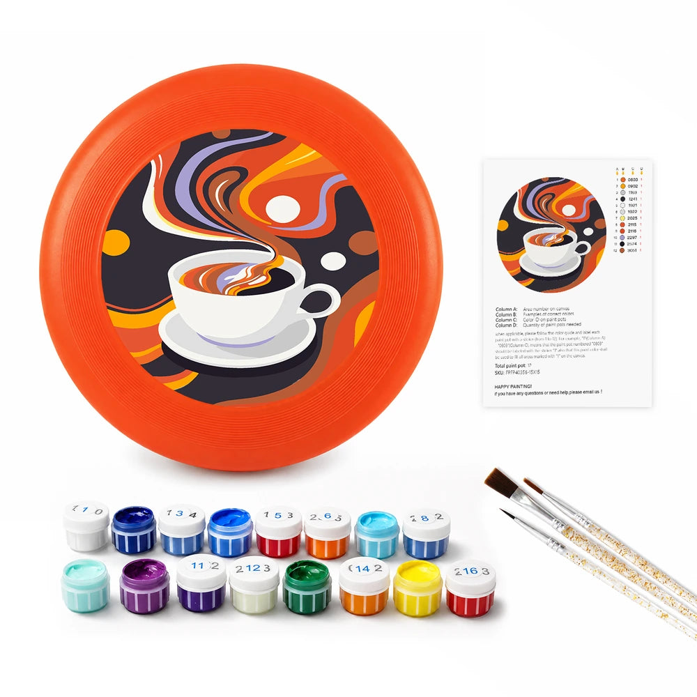 
Paint by Numbers - Frisbee | Coffee Swirl