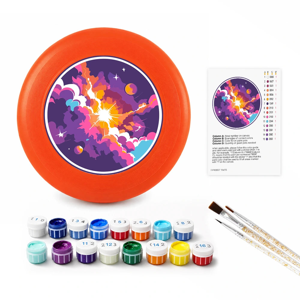 
Paint by Numbers - Frisbee | Cosmic Nebula