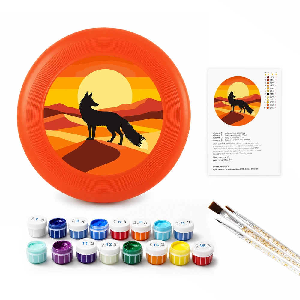 Paint by Numbers - Frisbee | Coyote in the Desert