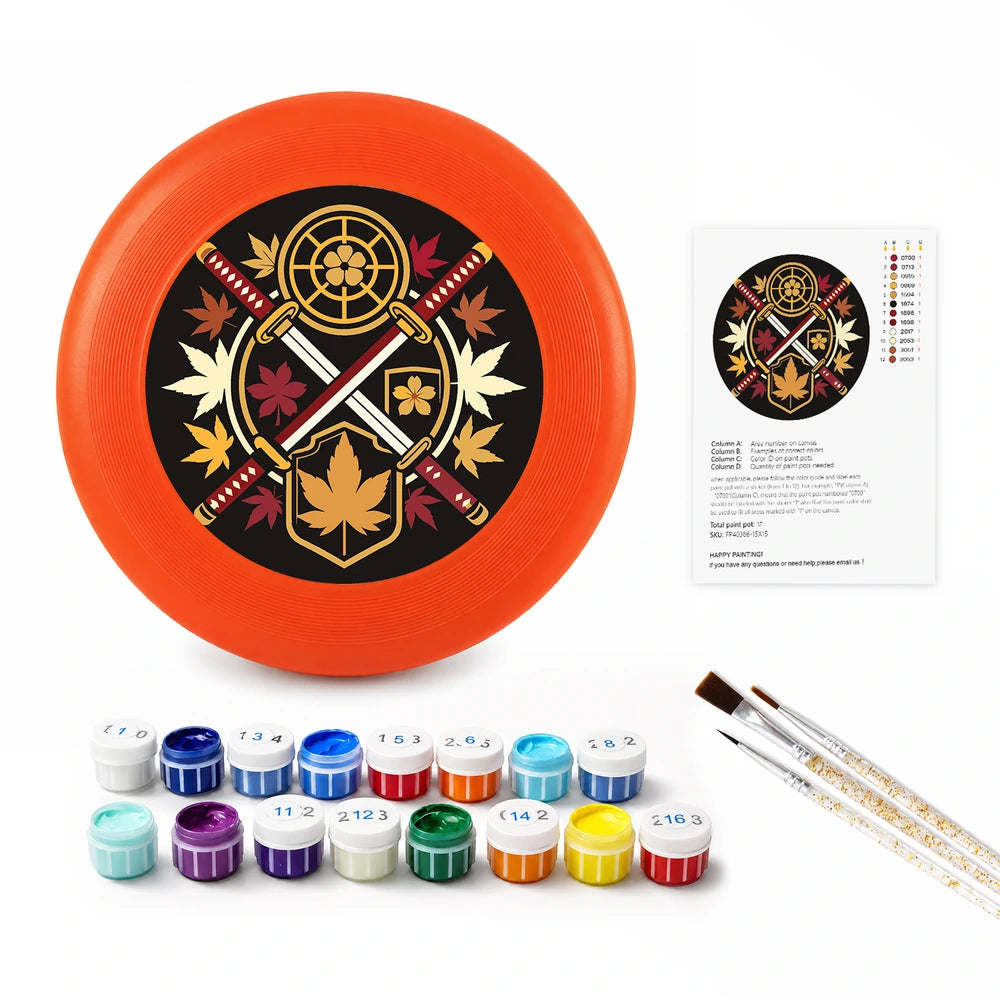 Paint by Numbers - Frisbee | Crossed Swords Crest