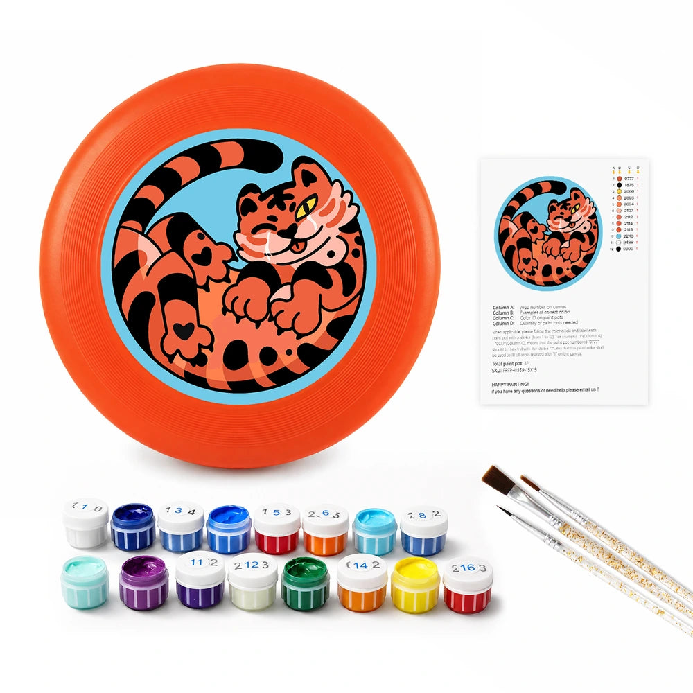 
Paint by Numbers - Frisbee | Curled Tiger