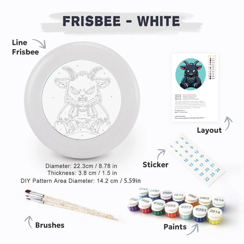 Paint by Numbers - Frisbee | Dark Goat Character