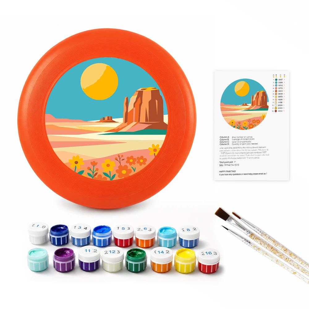 
Paint by Numbers - Frisbee | Desert Mesa