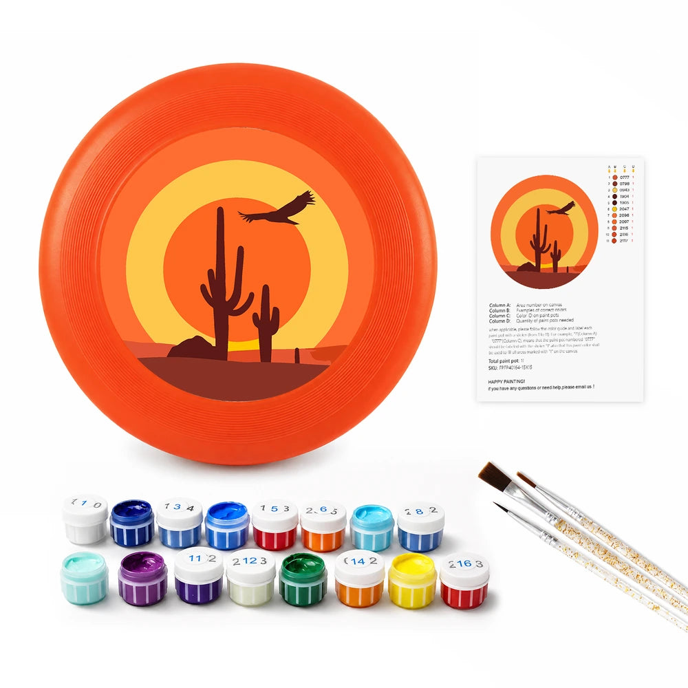 
Paint by Numbers - Frisbee | Desert Sunset