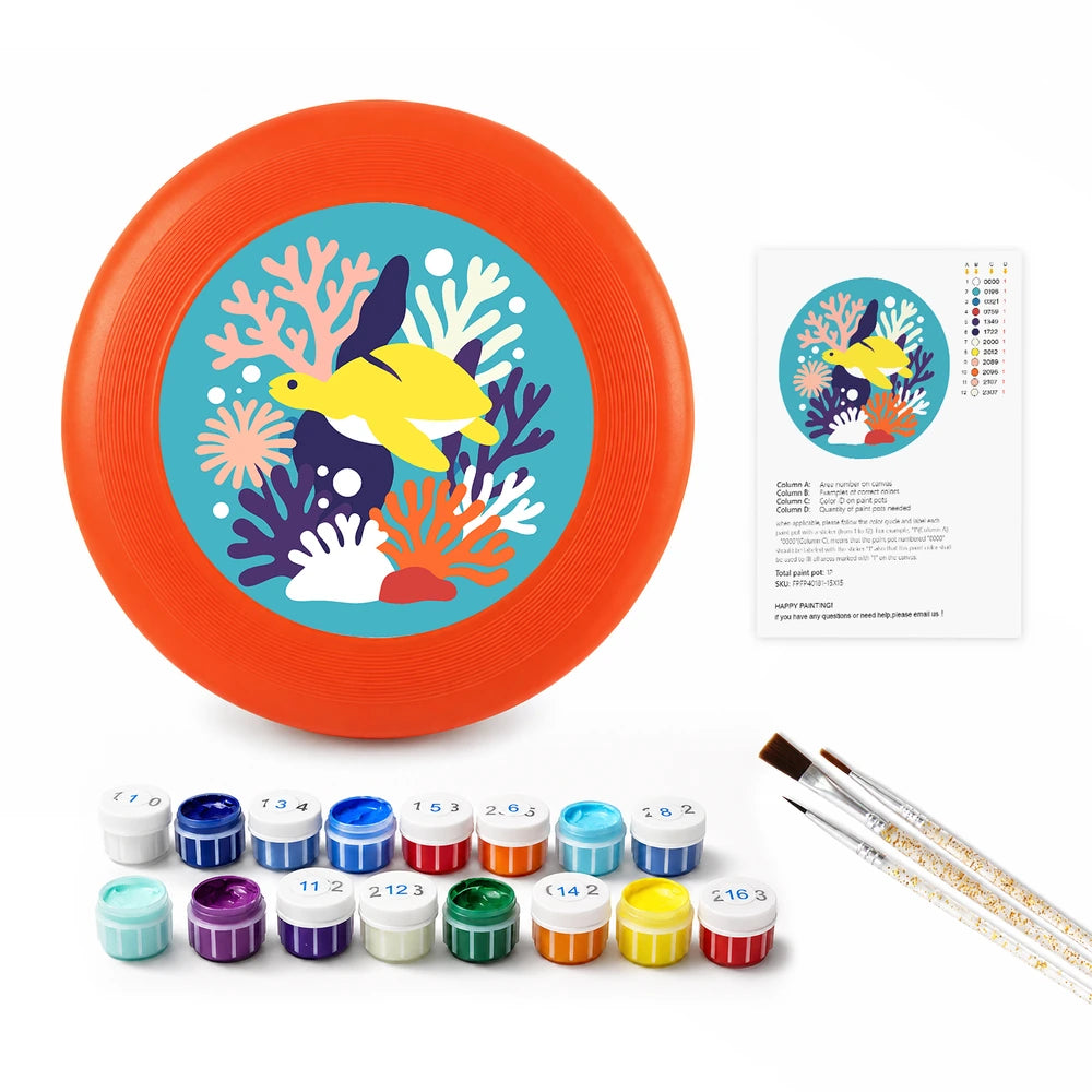 
Paint by Numbers - Frisbee | Fish on the Reef