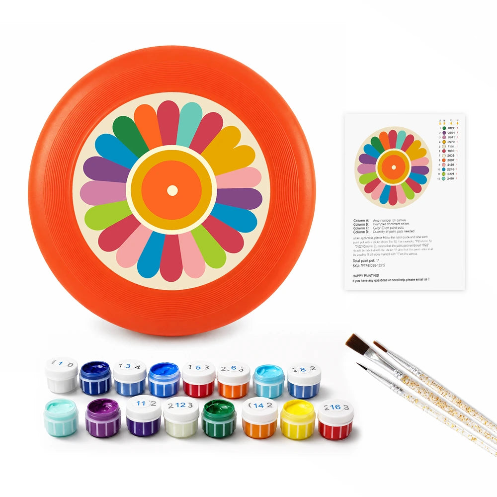 
Paint by Numbers - Frisbee | Flower Wheel