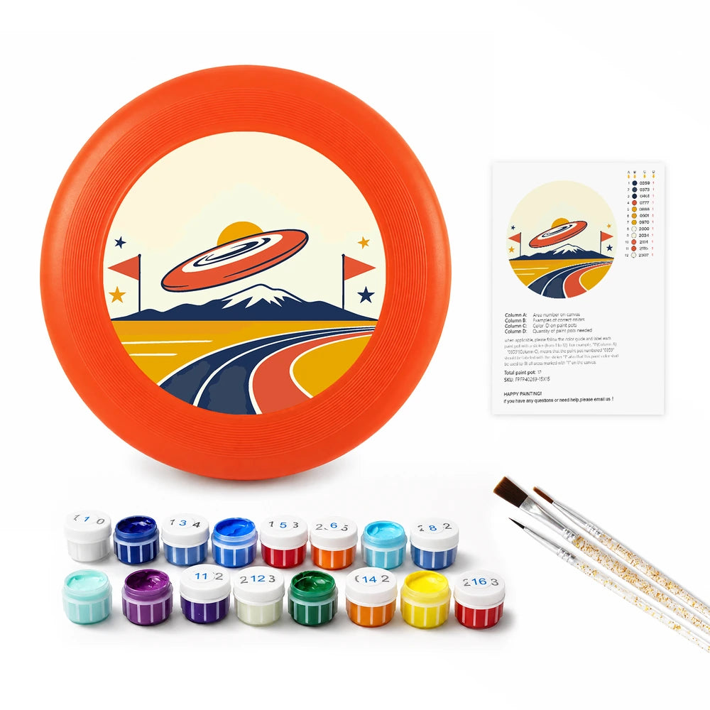 Paint by Numbers - Frisbee | Flying Disc over the Ramp
