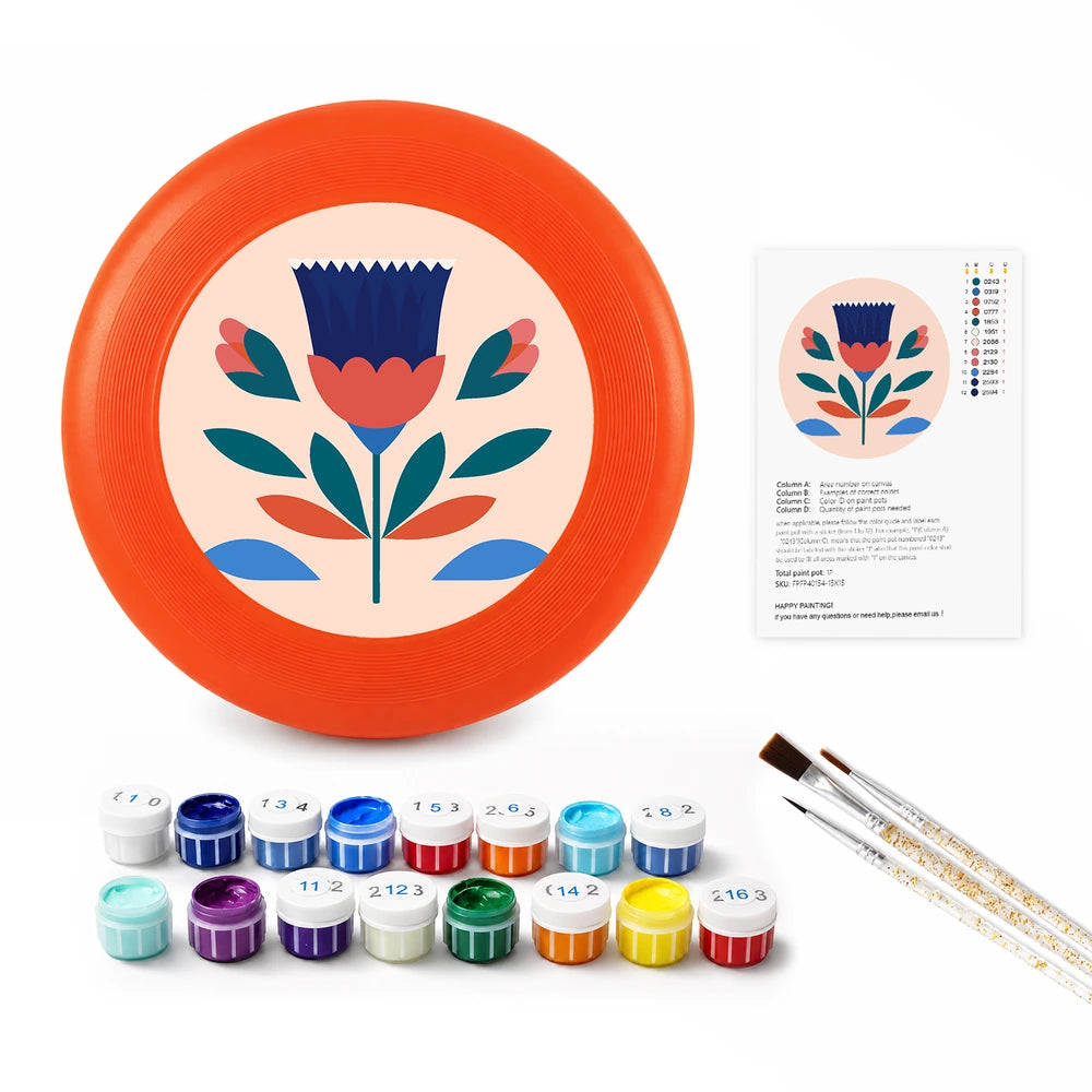 
Paint by Numbers - Frisbee | Folk Flower