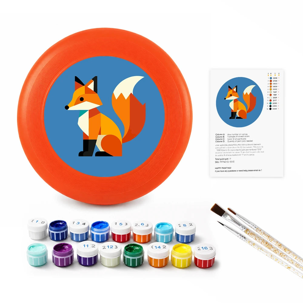 
Paint by Numbers - Frisbee | Fox in Blue