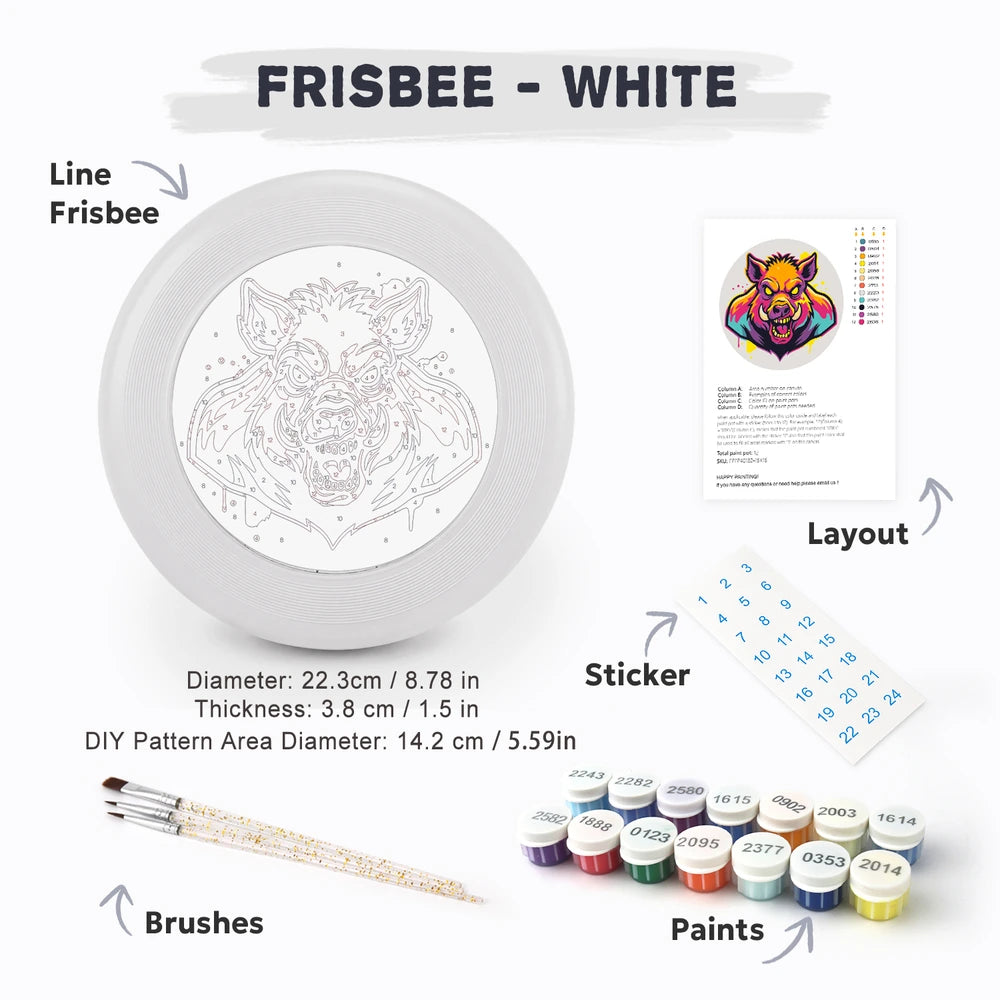 
Paint by Numbers - Frisbee | Graffiti Boar