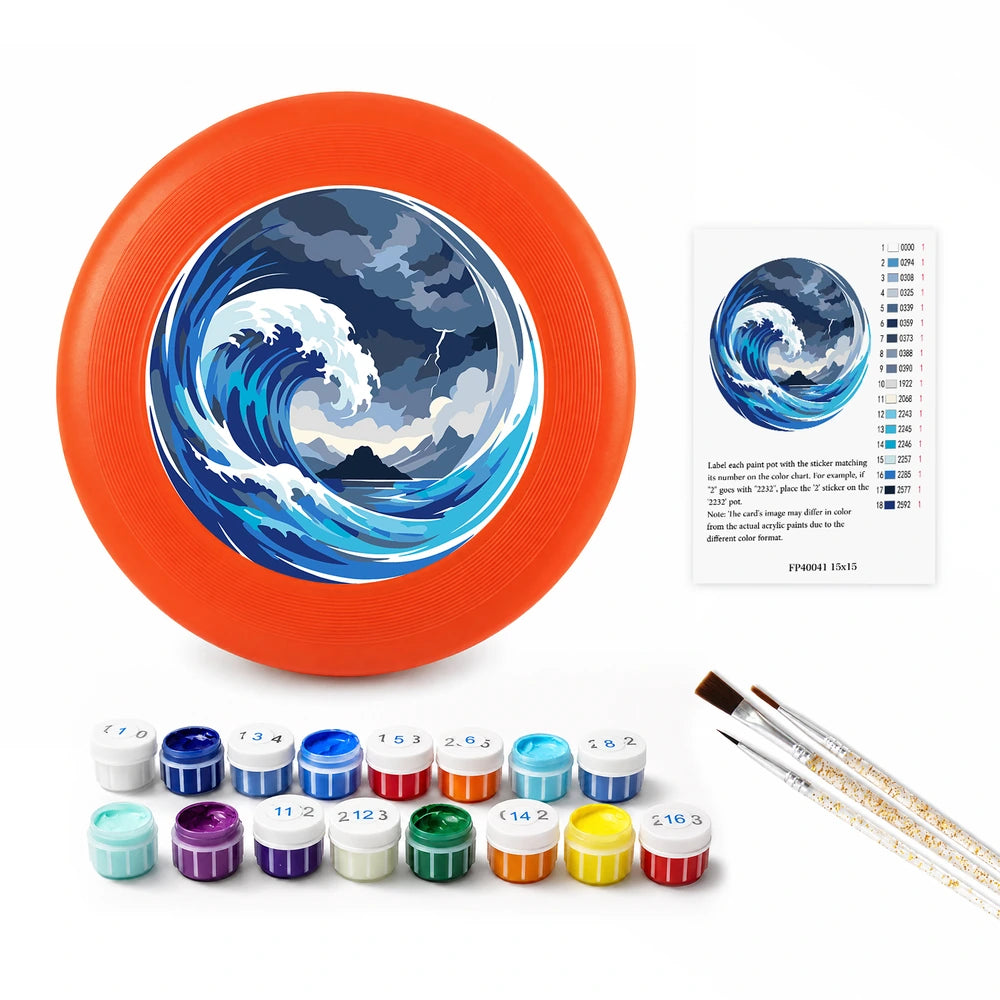 Paint by Numbers - Frisbee | Great Blue Wave