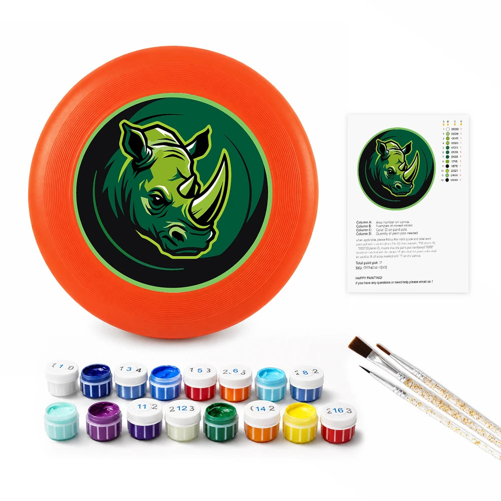 
Paint by Numbers - Frisbee | Green Rhino Emblem