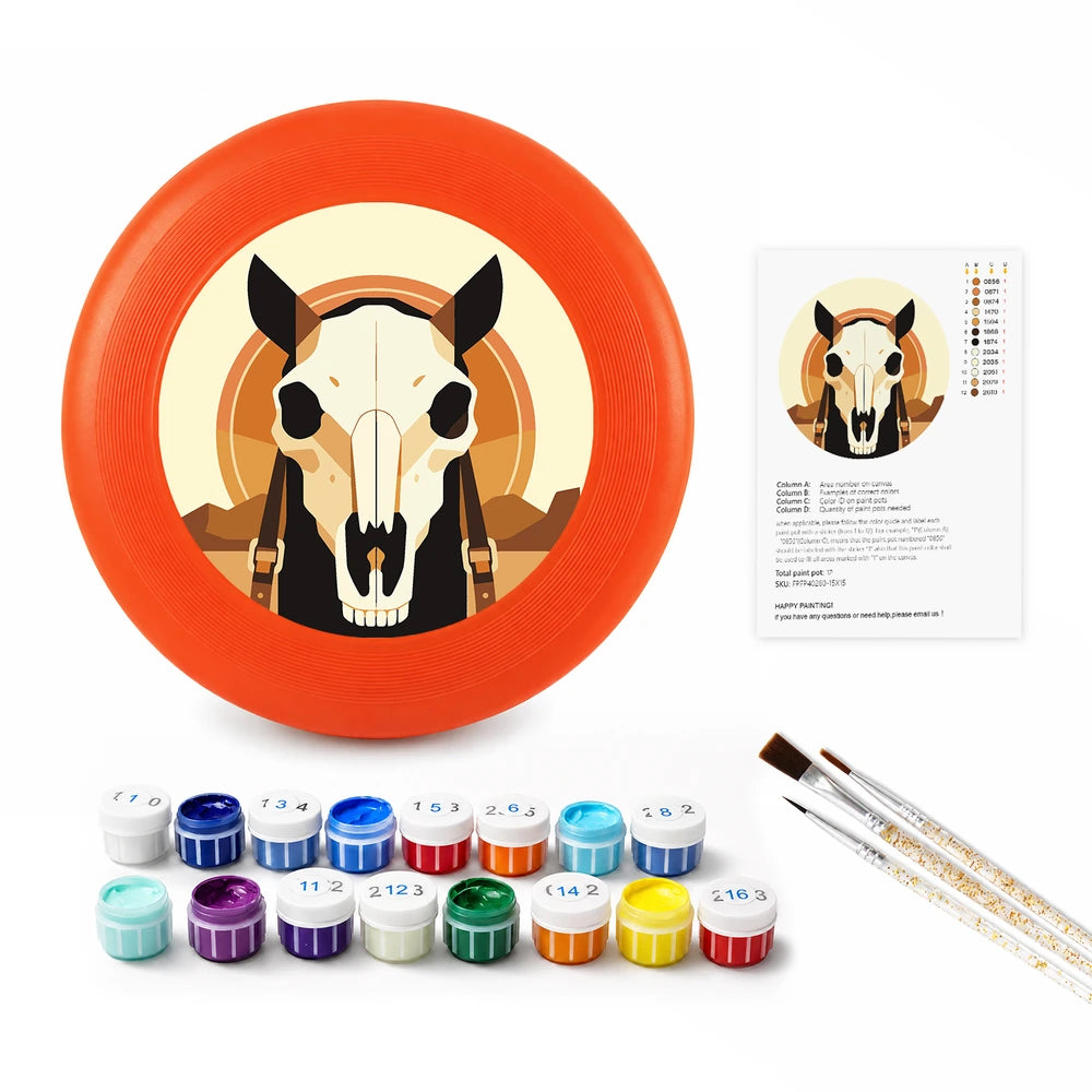 
Paint by Numbers - Frisbee | Horse Skull