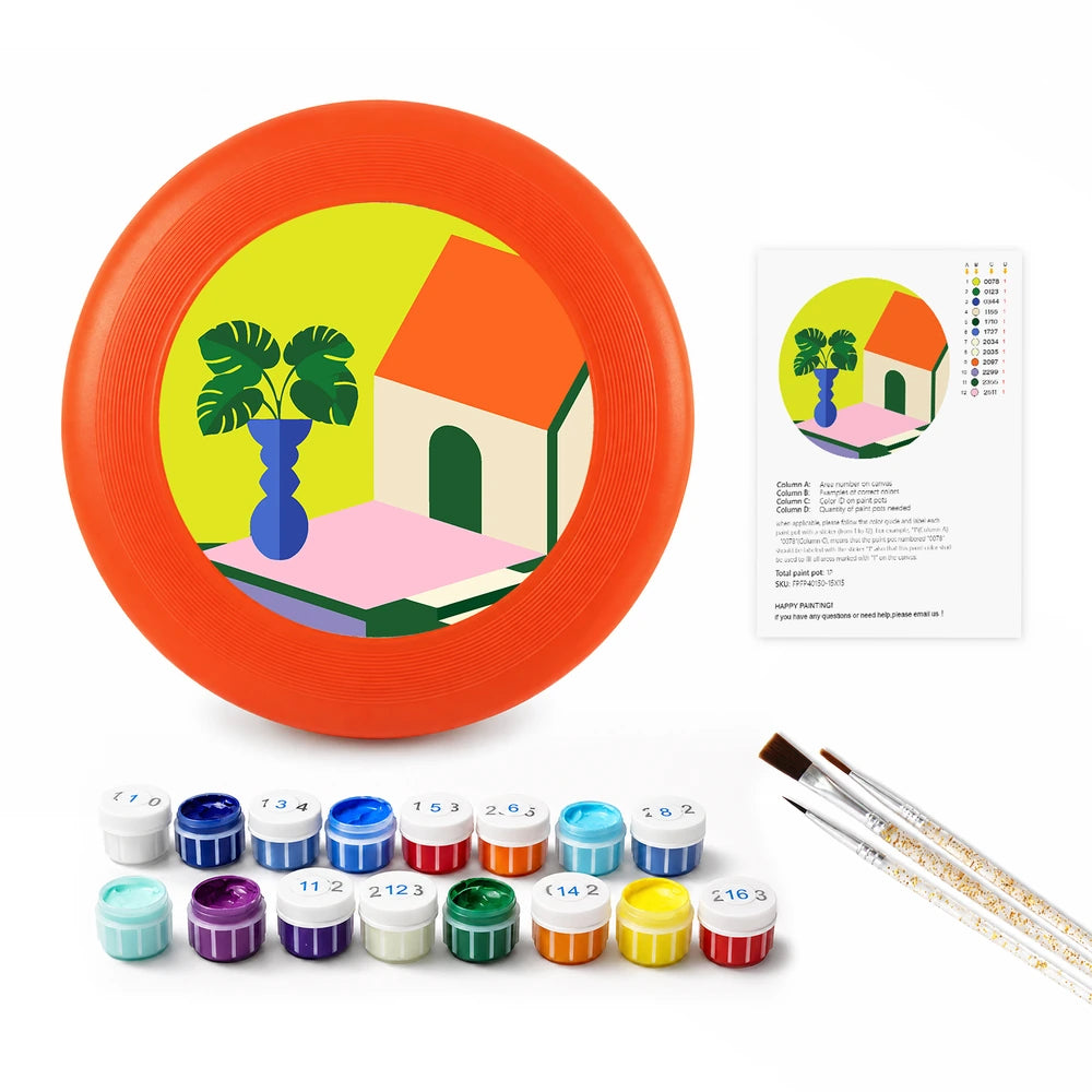
Paint by Numbers - Frisbee | House with a Plant