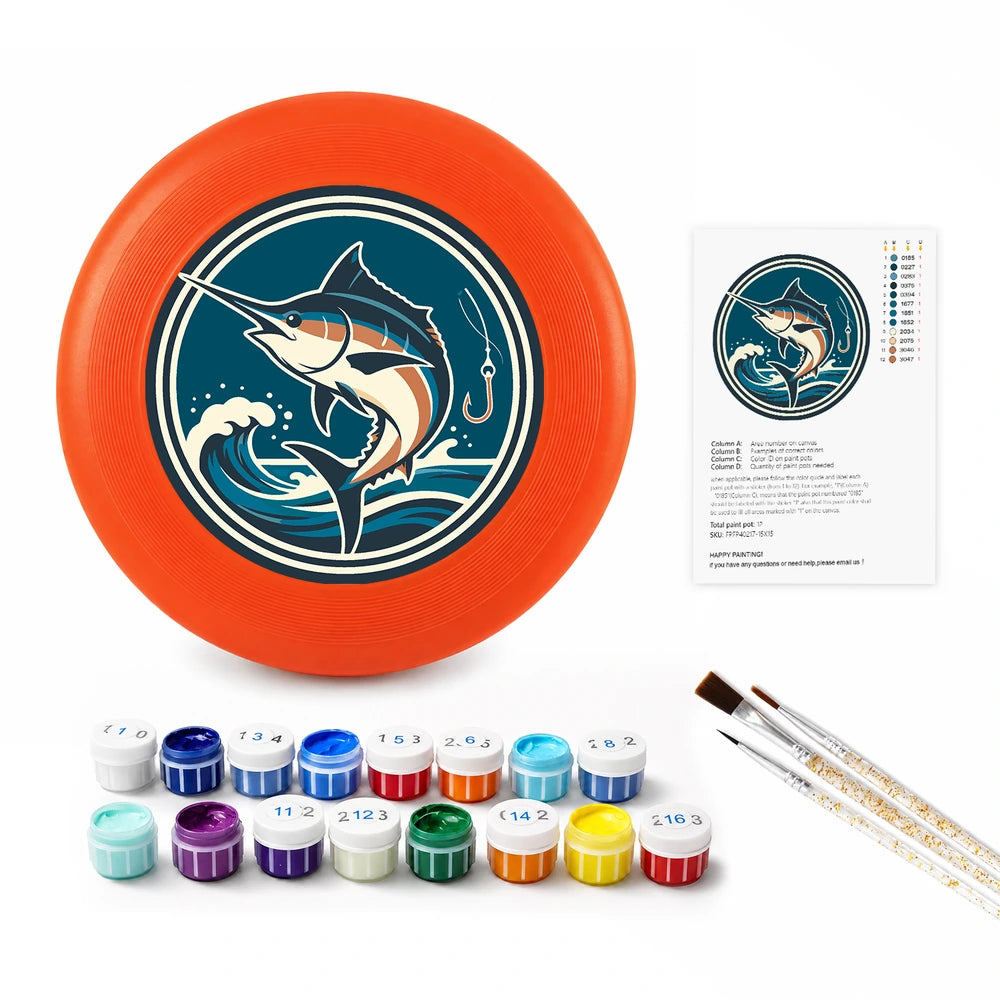 
Paint by Numbers - Frisbee | Leaping Marlin