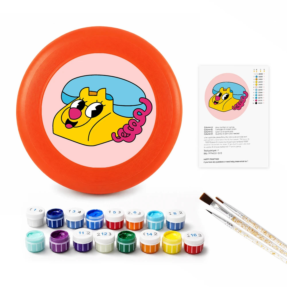 
Paint by Numbers - Frisbee | Leopard Retro Phone