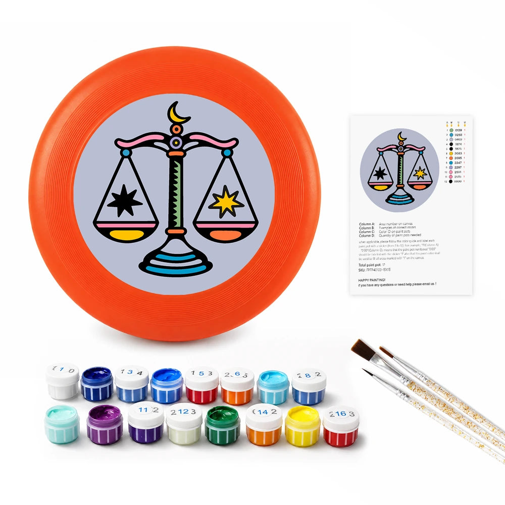 
Paint by Numbers - Frisbee | Libra Scales Sign