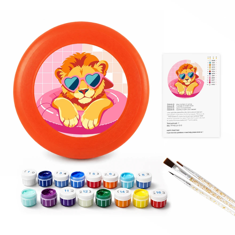 Paint by Numbers - Frisbee | Lion in a Pool Ring