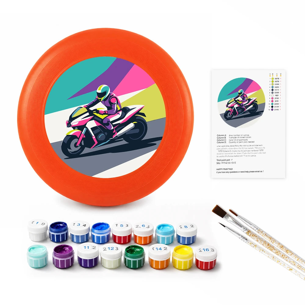 Paint by Numbers - Frisbee | Motorbike Racer