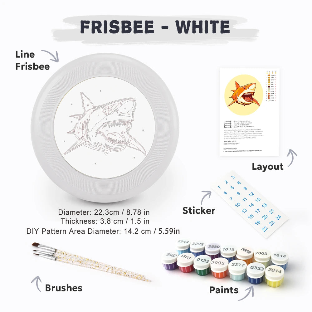 Paint by Numbers - Frisbee | Orange Shark