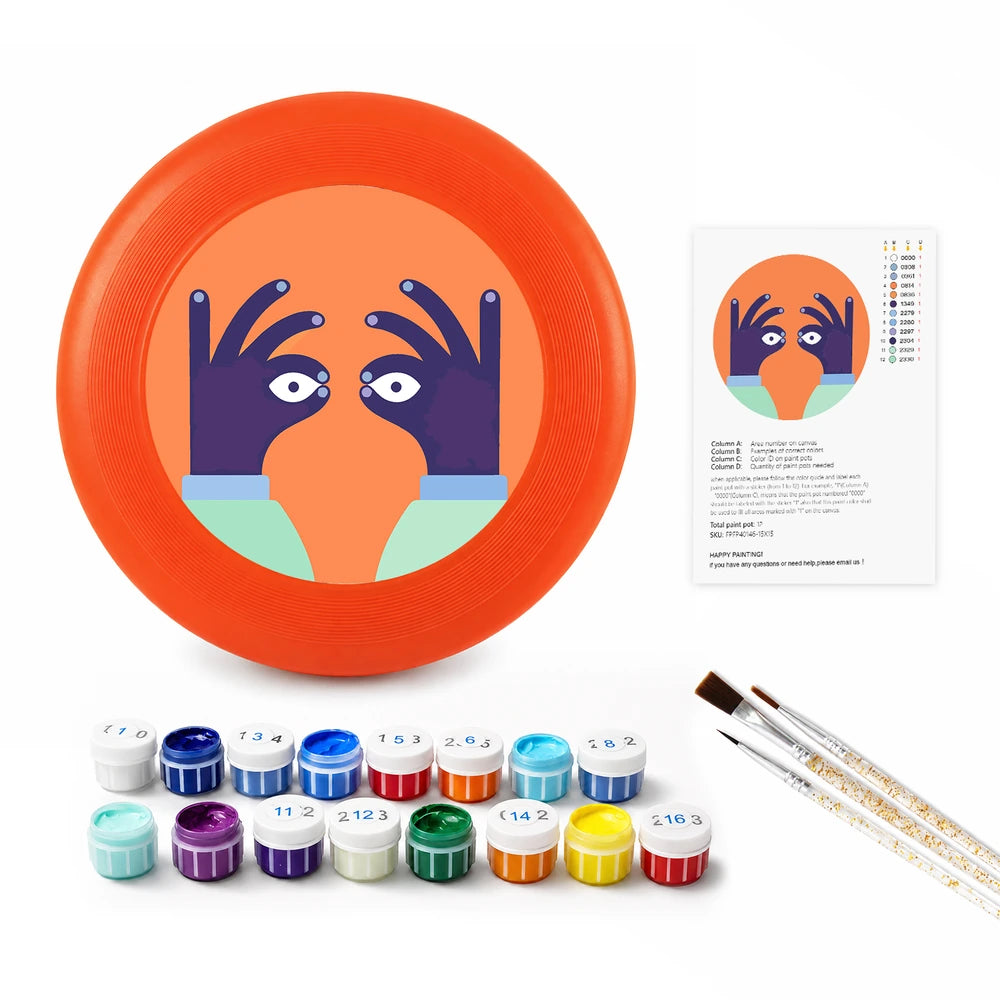 
Paint by Numbers - Frisbee | Peeking Eyes