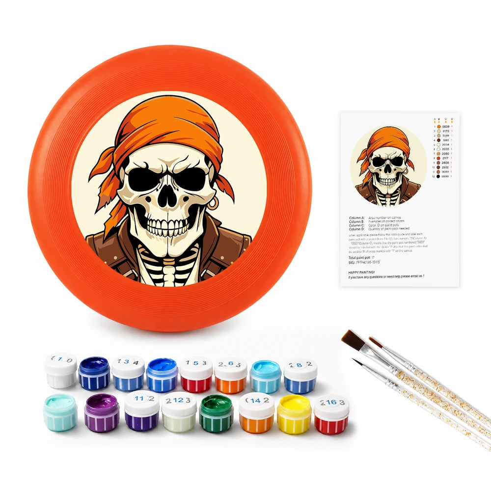 
Paint by Numbers - Frisbee | Pirate Skeleton