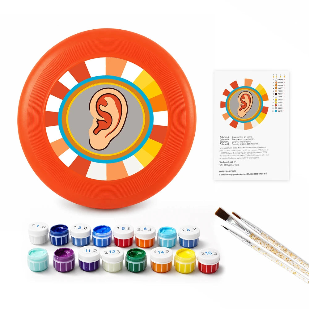 
Paint by Numbers - Frisbee | Pop Art Ear