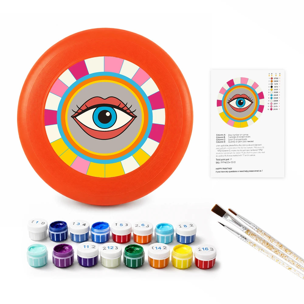 Paint by Numbers - Frisbee | Pop Art Eye