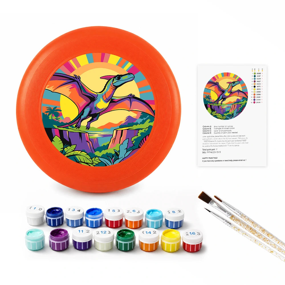 
Paint by Numbers - Frisbee | Pterodactyl in the Jungle