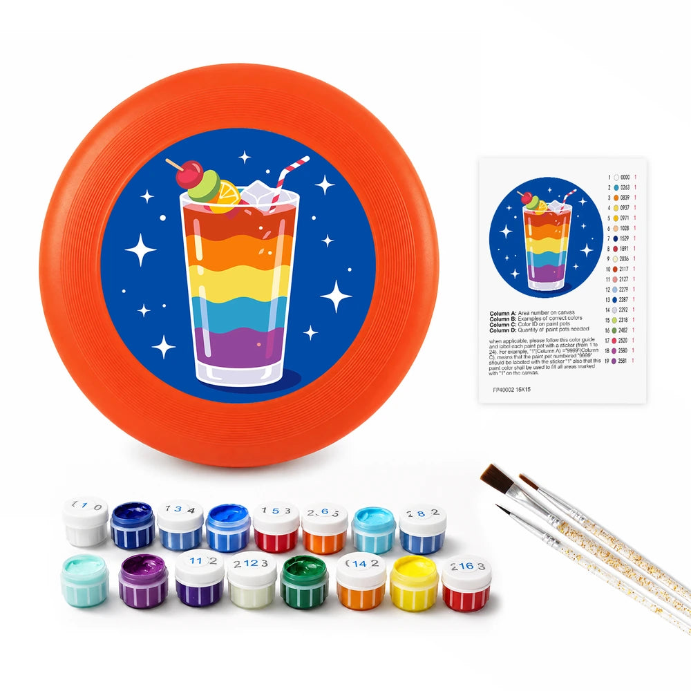 
Paint by Numbers - Frisbee | Rainbow Layer Drink