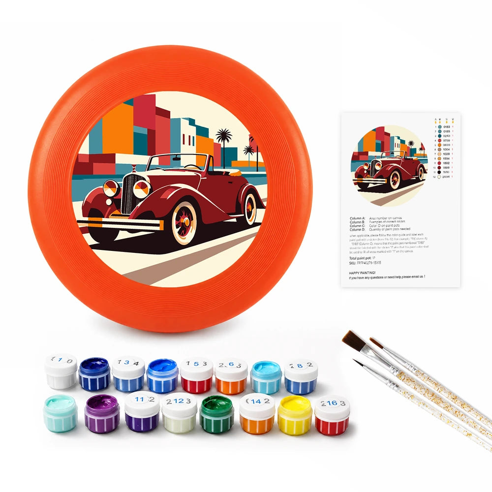Paint by Numbers - Frisbee | Red Vintage Car