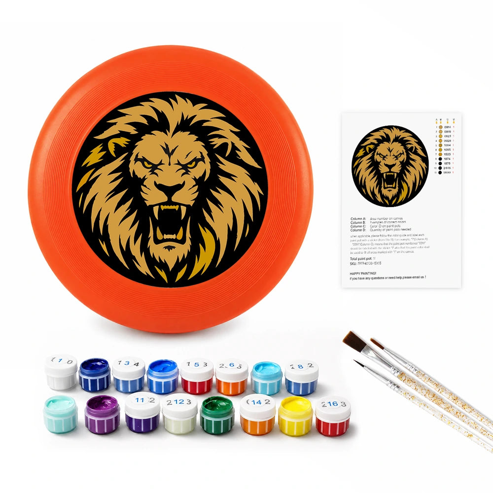 
Paint by Numbers - Frisbee | Roaring Golden Lion