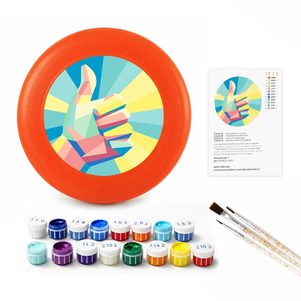 Paint by Numbers - Frisbee | Shaka Hand