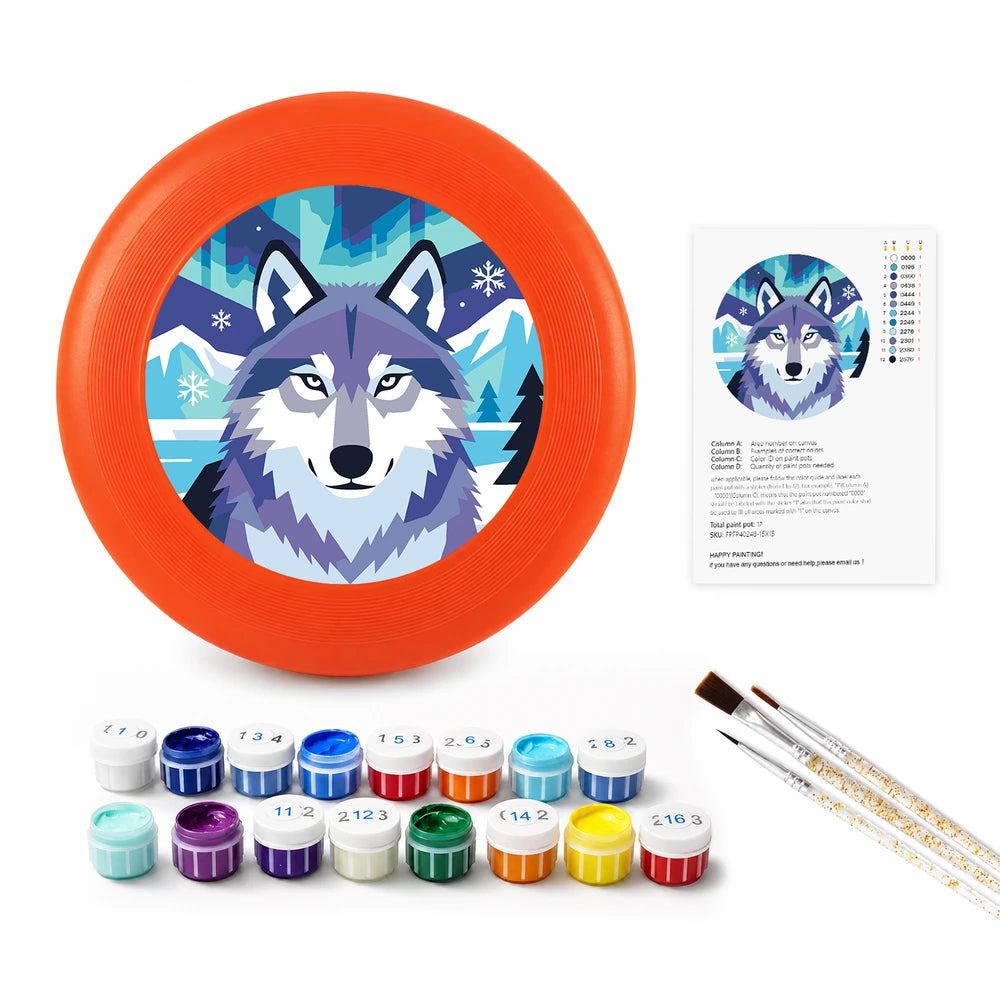 
Paint by Numbers - Frisbee | Snow Wolf
