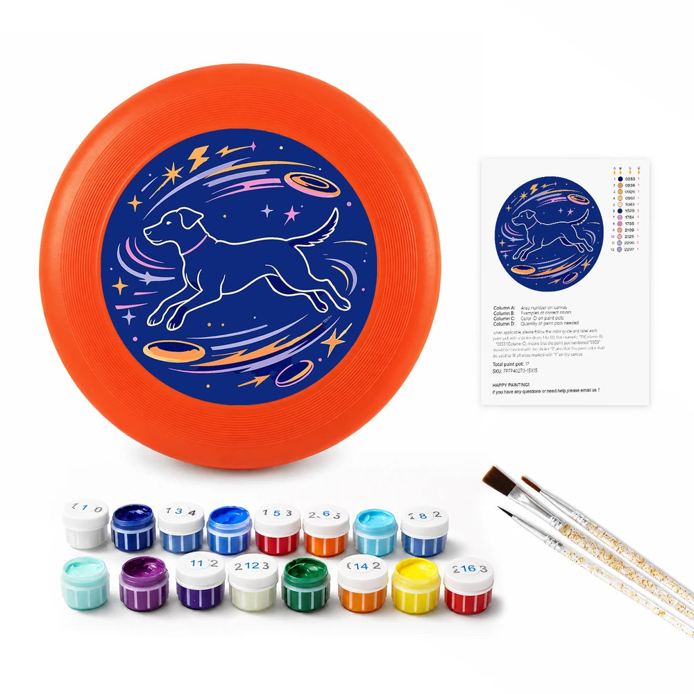 
Paint by Numbers - Frisbee | Space Dog Constellation