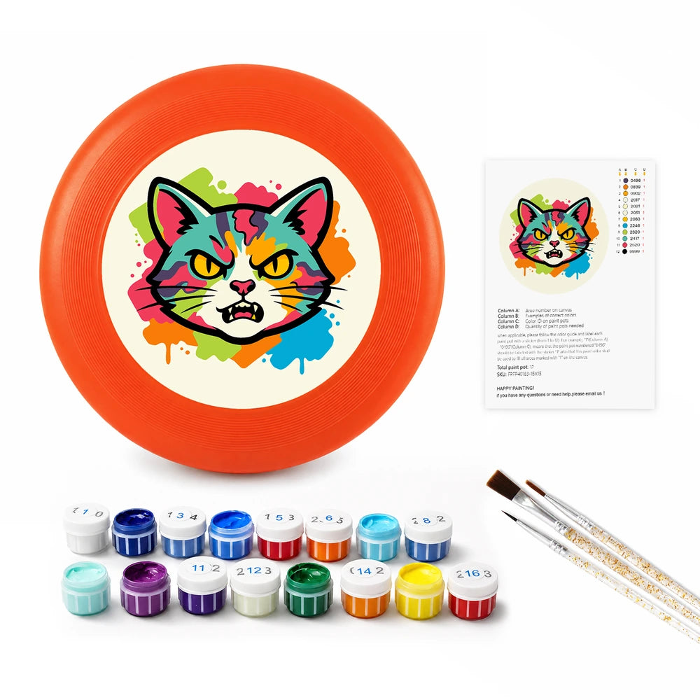 Paint by Numbers - Frisbee | Splash Art Cat