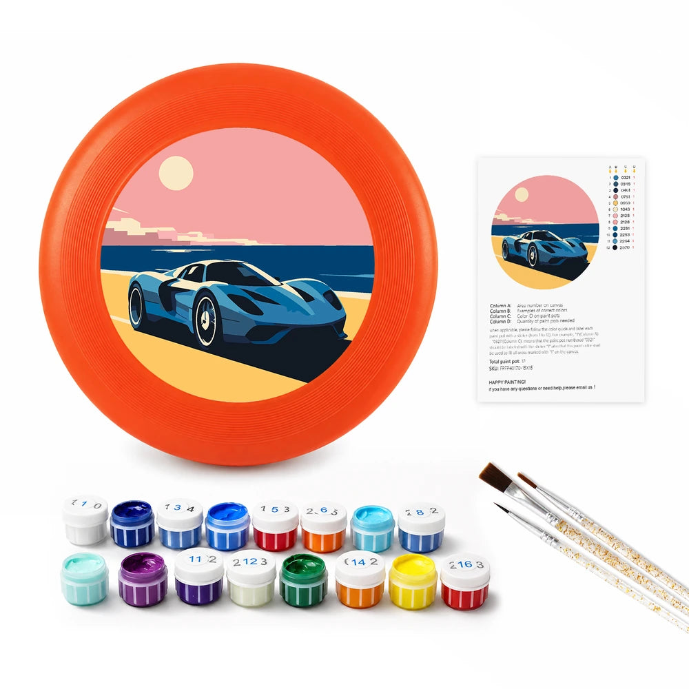 
Paint by Numbers - Frisbee | Sports Car at Dusk