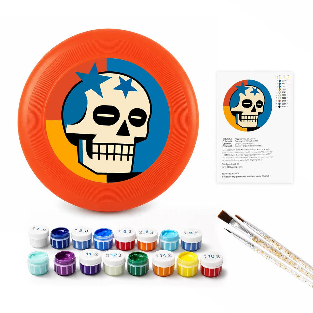 
Paint by Numbers - Frisbee | Star Skull