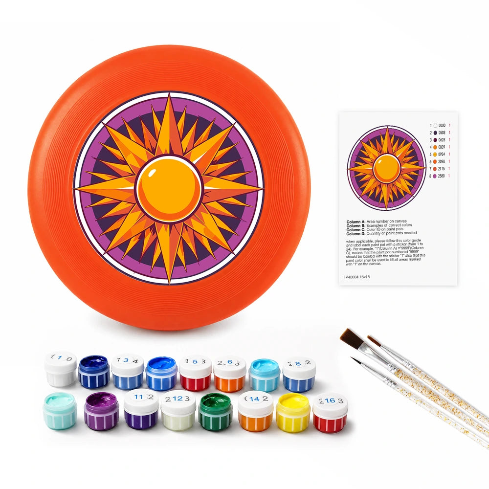 
Paint by Numbers - Frisbee | Sun Mandala