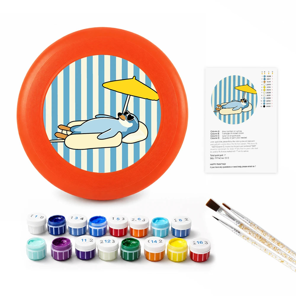 
Paint by Numbers - Frisbee | Sunbathing Seal