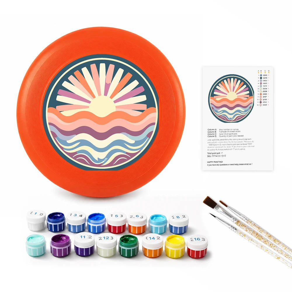 
Paint by Numbers - Frisbee | Sunrise over the Waves