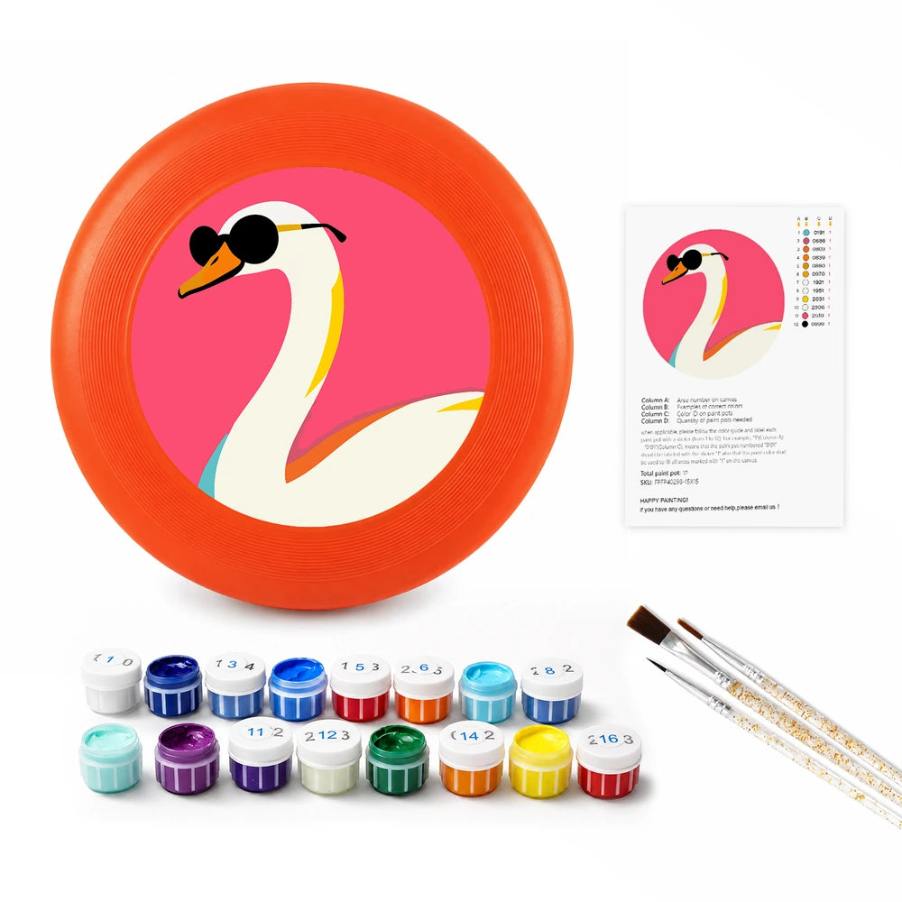 
Paint by Numbers - Frisbee | Swan in Sunglasses