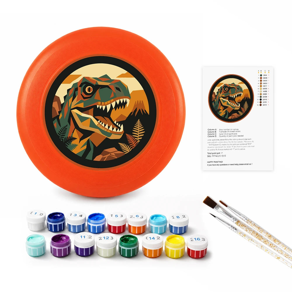 Paint by Numbers - Frisbee | T-Rex in the Forest