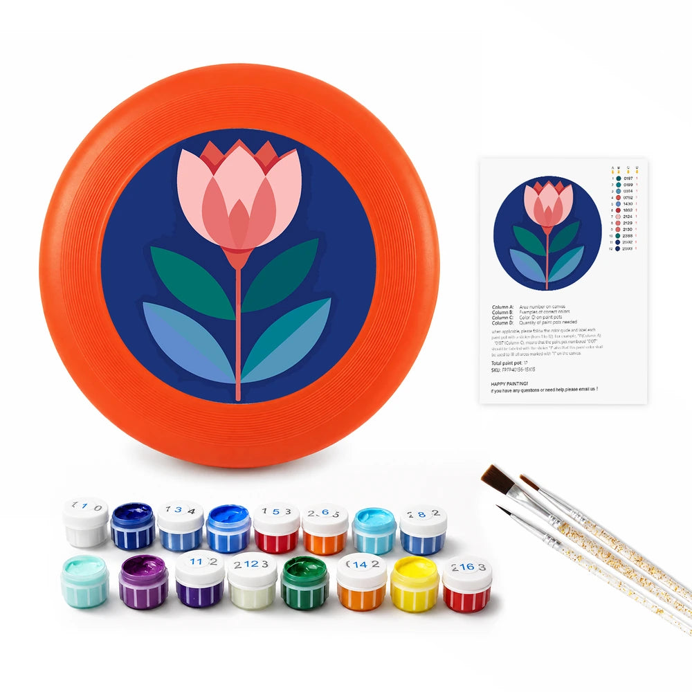 
Paint by Numbers - Frisbee | Tulip on Navy