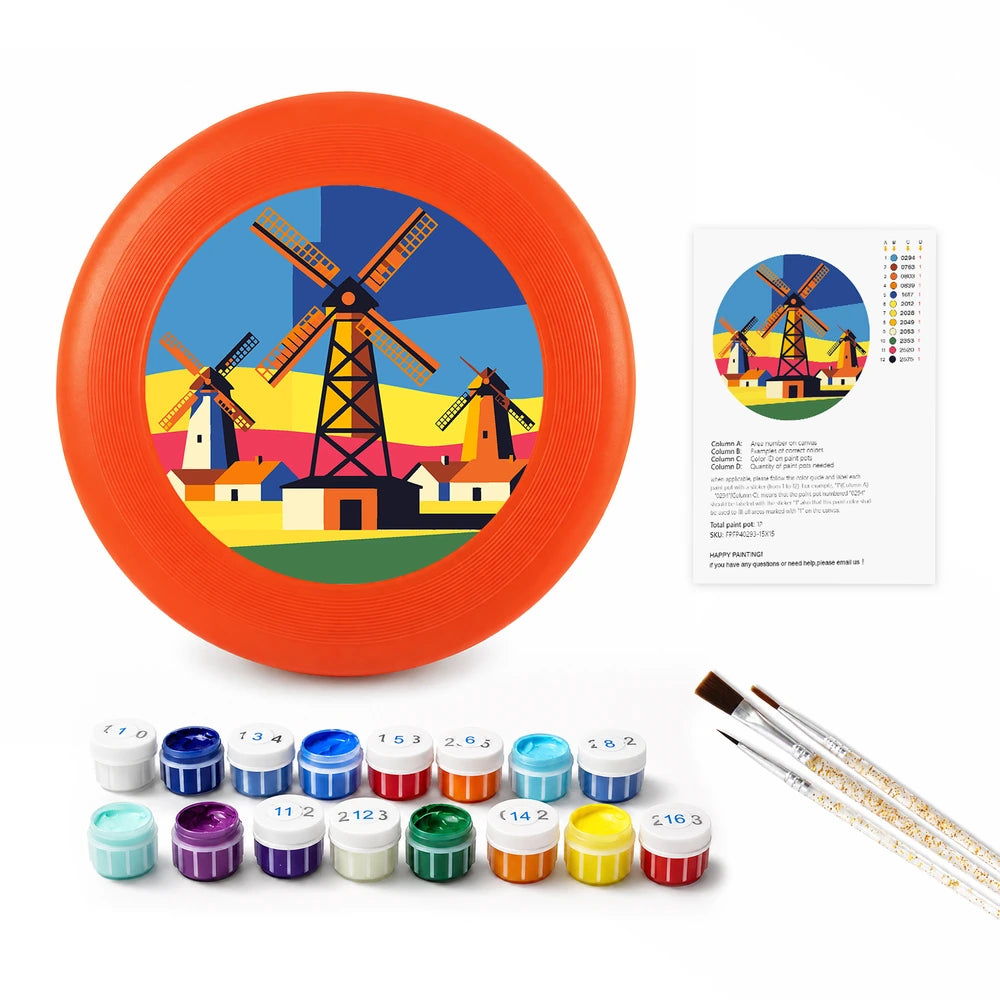 
Paint by Numbers - Frisbee | Village Windmills
