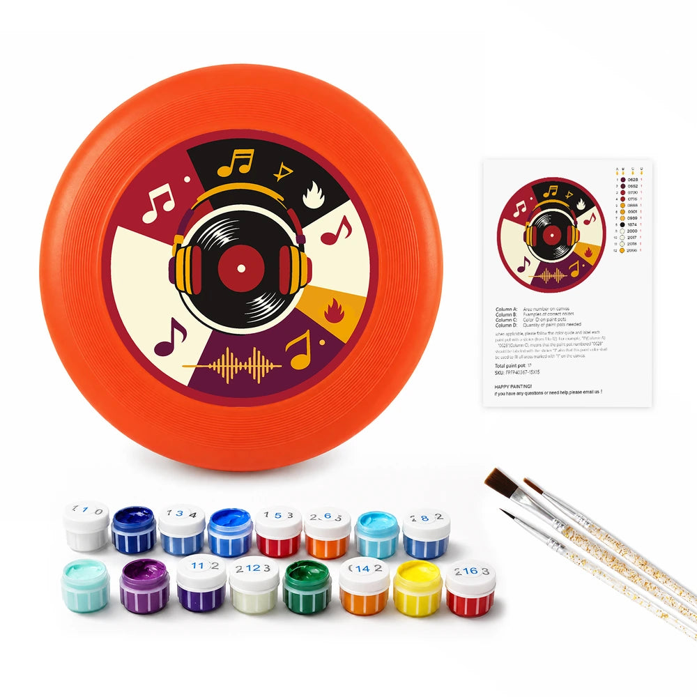 
Paint by Numbers - Frisbee | Vinyl and Music Notes