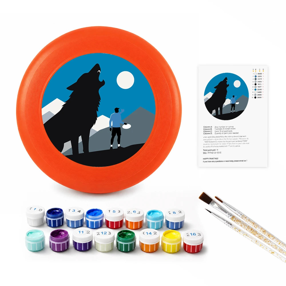 
Paint by Numbers - Frisbee | Wolf and the Hiker