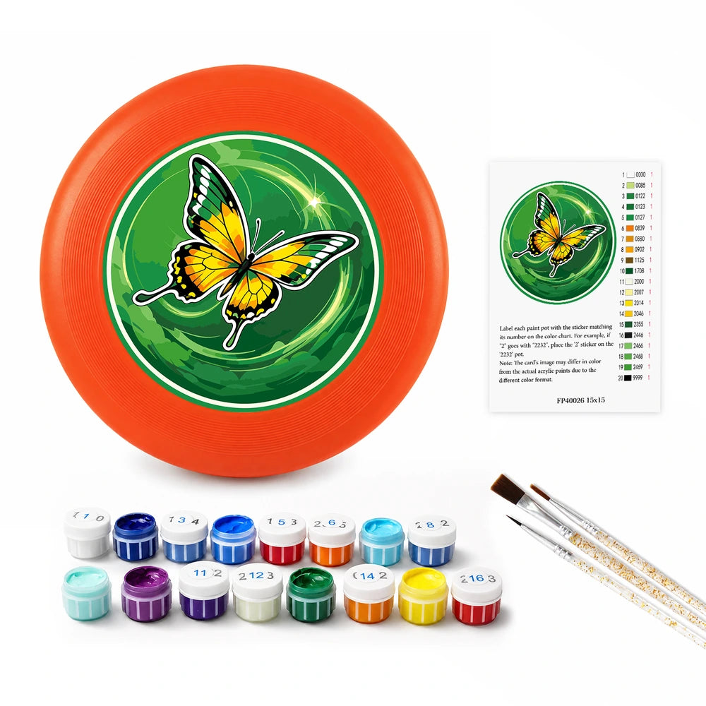 
Paint by Numbers - Frisbee | Yellow Butterfly Glow